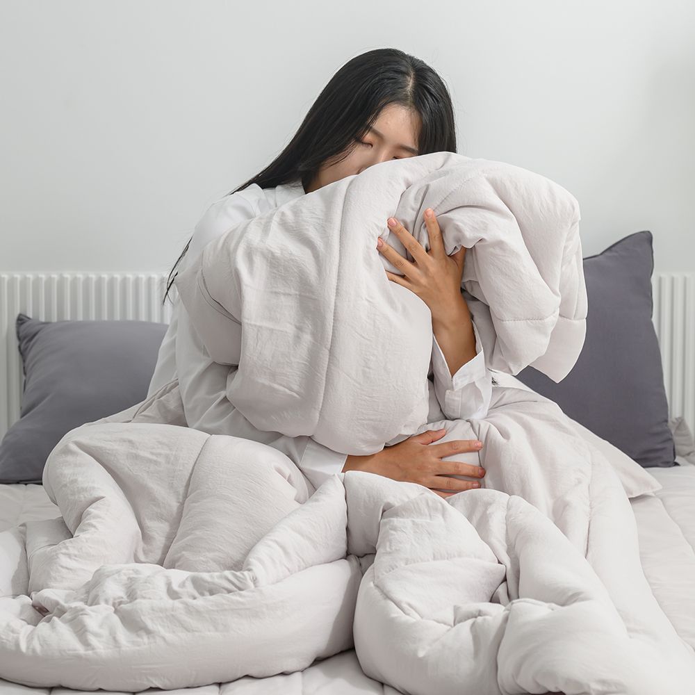 잠트리 내추럴 비비드 항균 침구세트 차렵이불 베이지