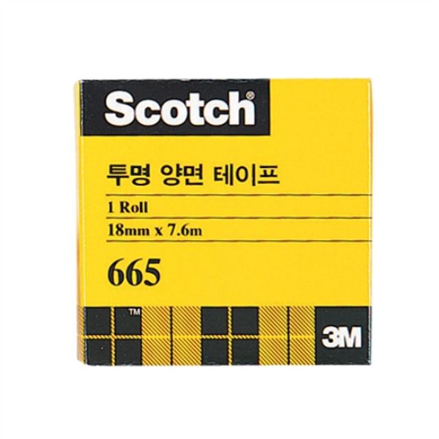 3M 투명 양면테이프 리필 665 237 18X7 6m 12개입