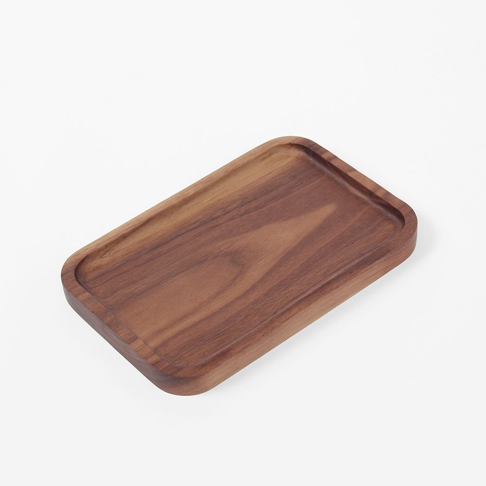 내추럴 사각 우드트레이(20x13.5cm) 카페 나무쟁반