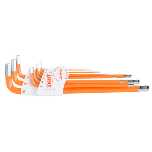 에이트 컬러볼렌치세트 TLC-S9NOR(1.5-10MM)9P 주황