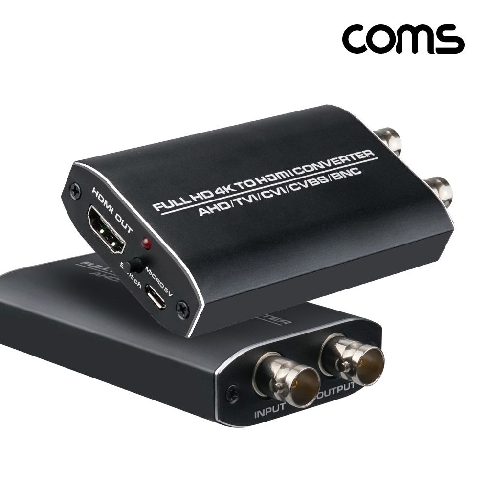 Coms AHD TCI CVI BNC to HDMI CCTV 영상 컨버터