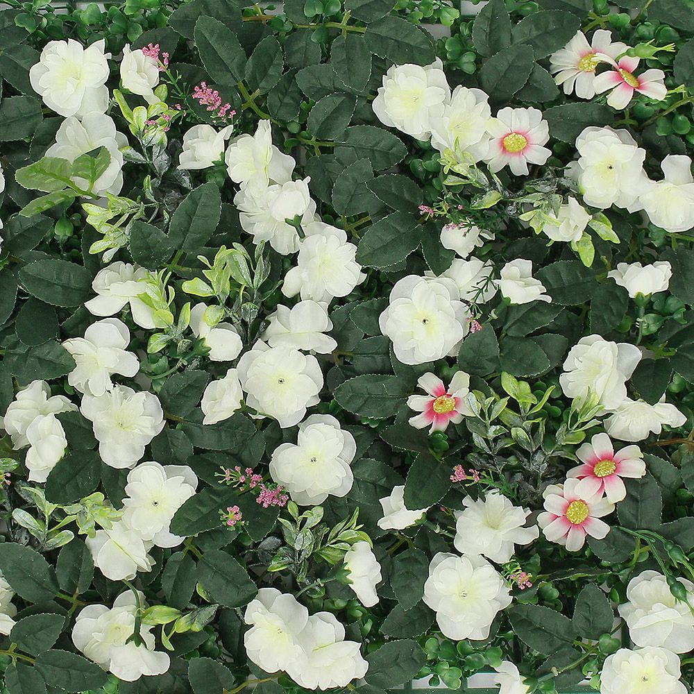 화이트로즈 벽장식 인조잔디 60x40cm