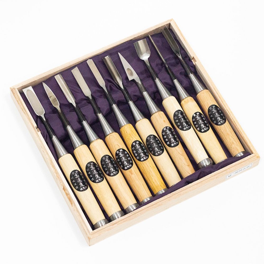 청지강 이층 복합강 백두산 10PCS 서각끌 세트