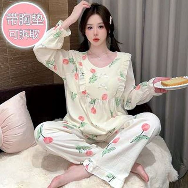 잠옷 홈웨어 세트 URS1889484 로브가운 파자마 여성잠