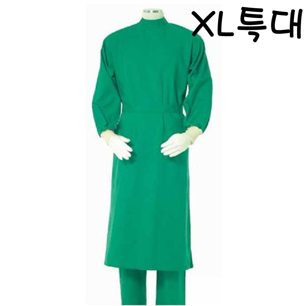 아이티알,NE 대진 수술가운 겉가운 녹색 초록색 수술복 (XL 특대)