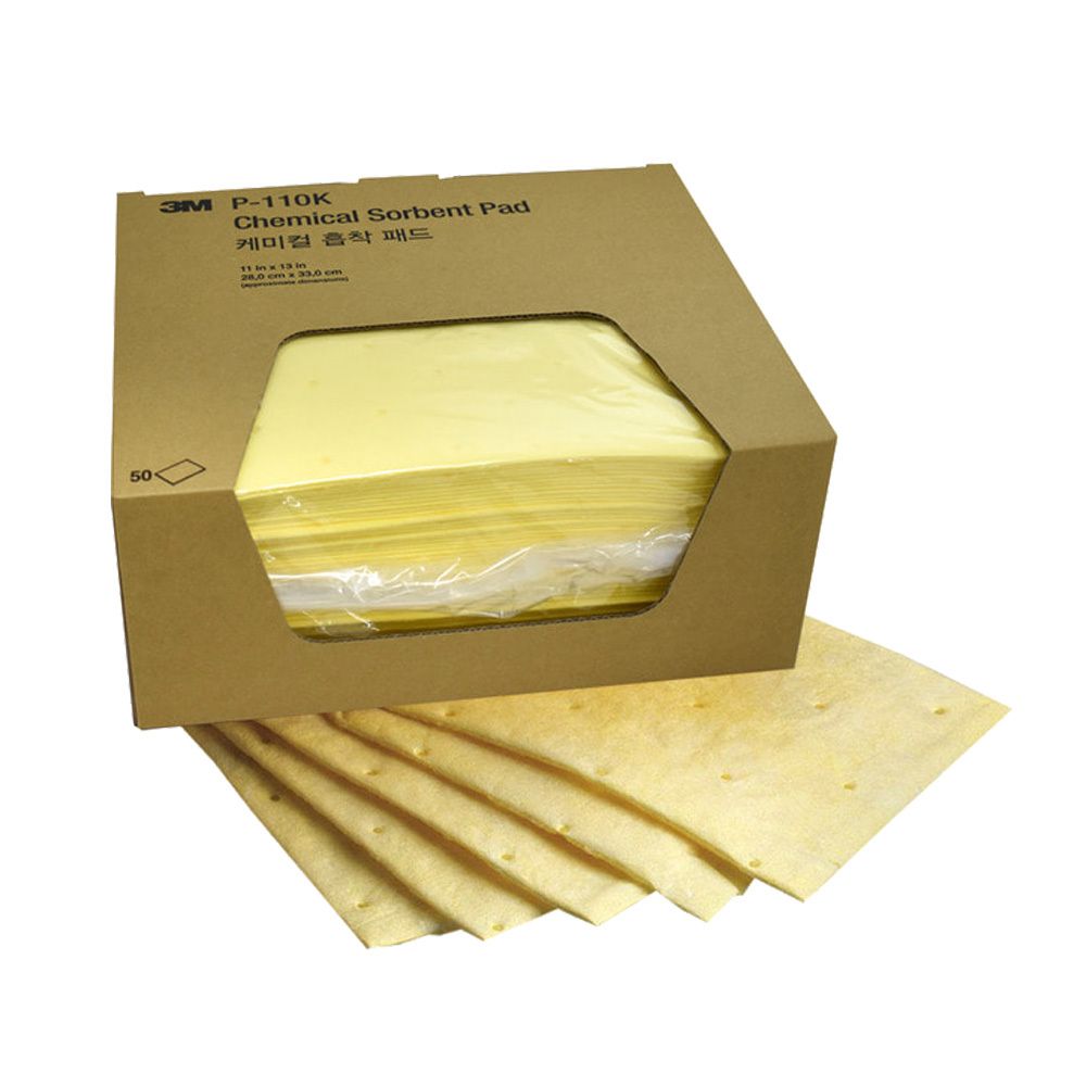 3M P-110K 케미컬 흡착패드 50매 흡착포