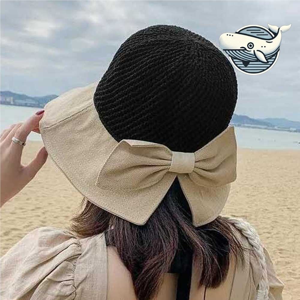 여름 바캉스 필수 아이템 세련된 왕골 리본