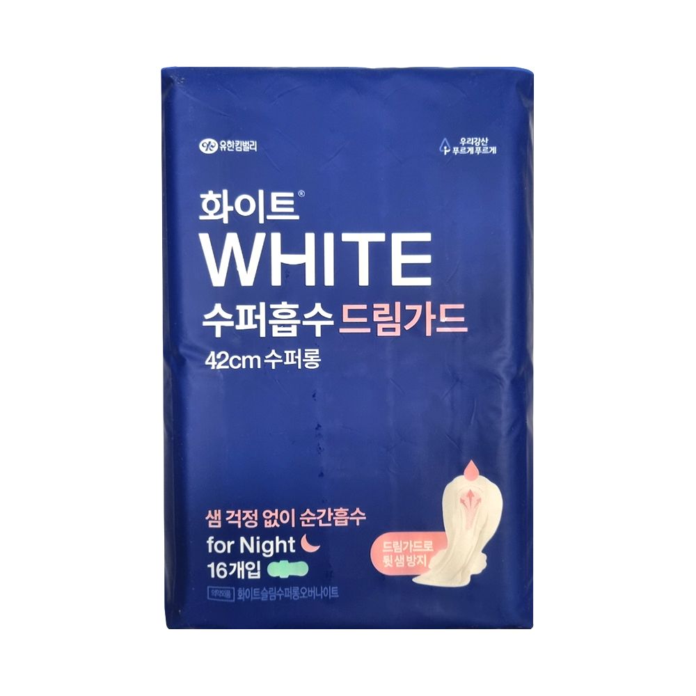 화이트 수퍼흡수 수퍼롱 오버나이트 42cm 16P -O