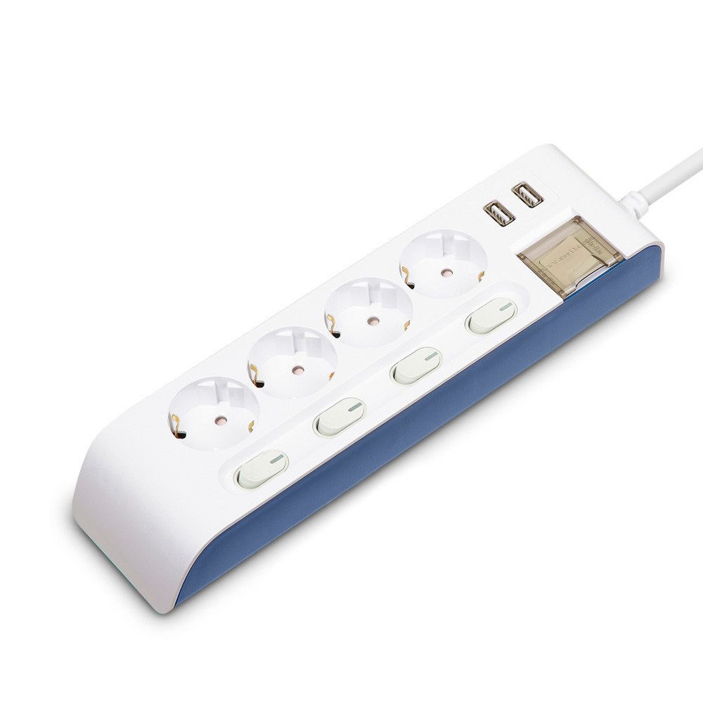 현대일렉트릭 USB 2구 전원 스위치 4구 1.5M 16A