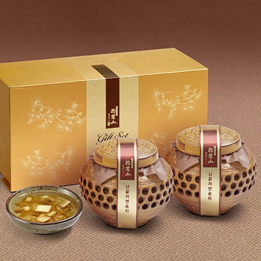 강원도 양양 자연송이꿀set 600gx2 송이산 송이버섯꿀