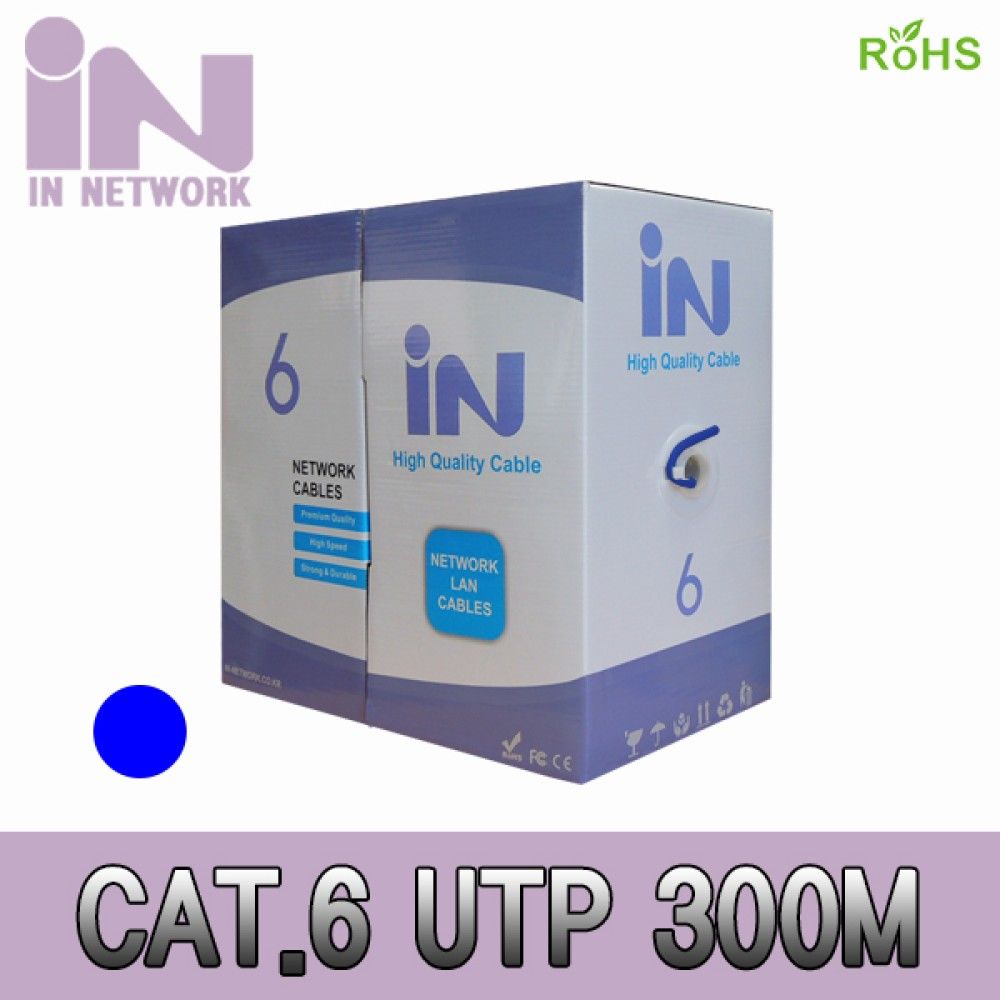 인네트 JSJS6UTP300MB CAT.6 UTP 300M 파랑 JSL157