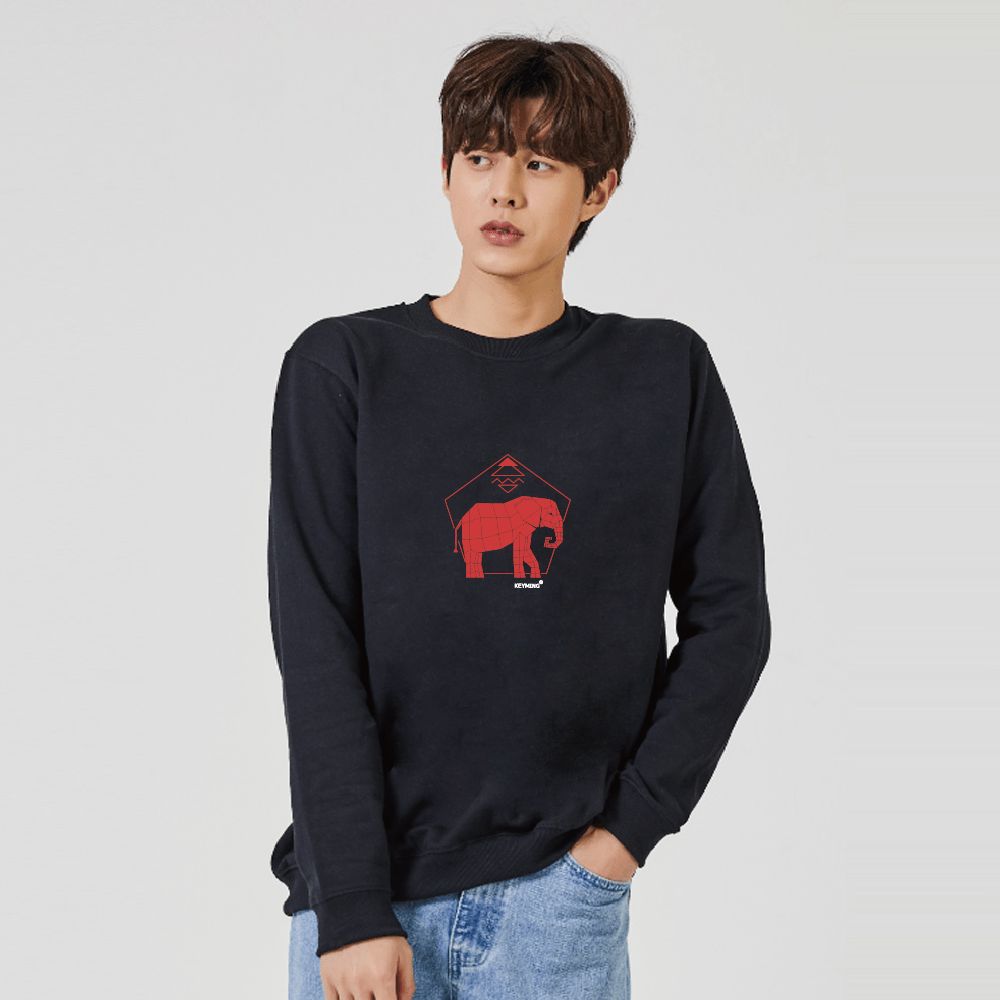 키밍 코끼리 맨투맨 후드티 그래픽 ACT