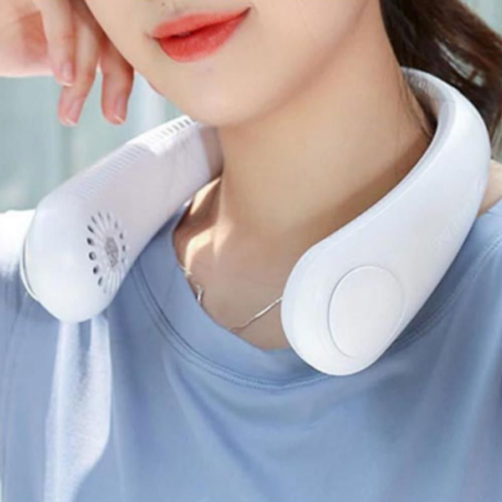선풍기 목 넥 밴드 휴대용 경량 충전식 야외 작업