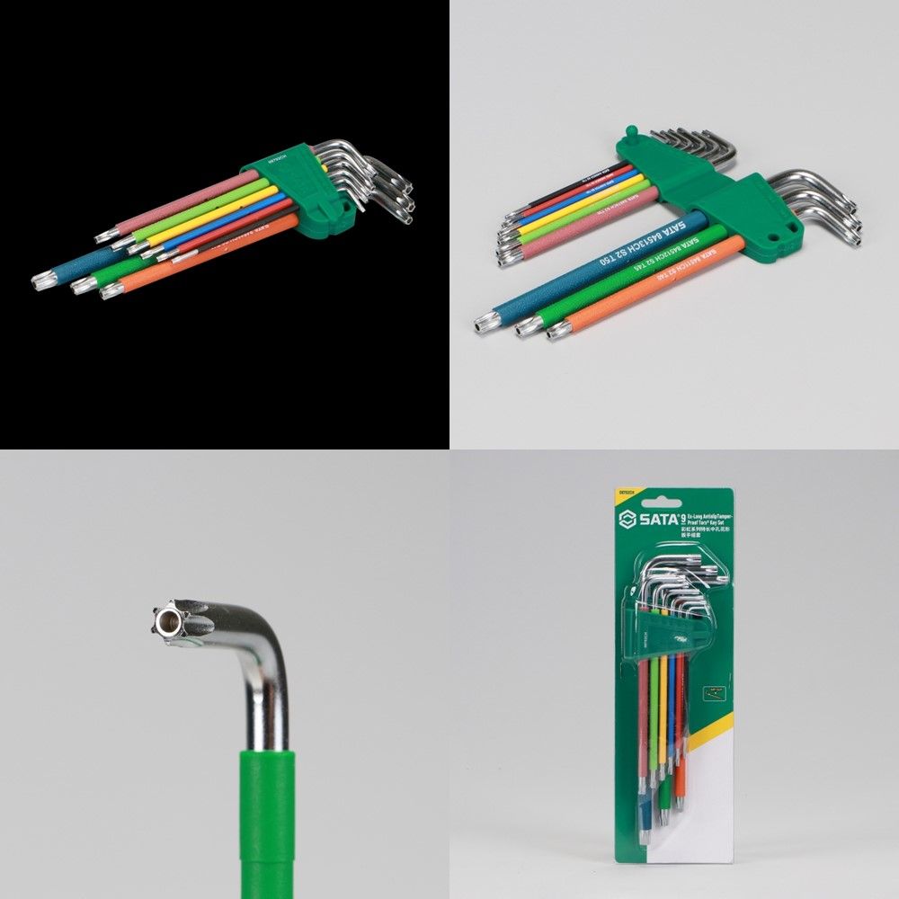 SATA 공구 컬러 엑스트라 롱 별 렌치세트 (9PCS)