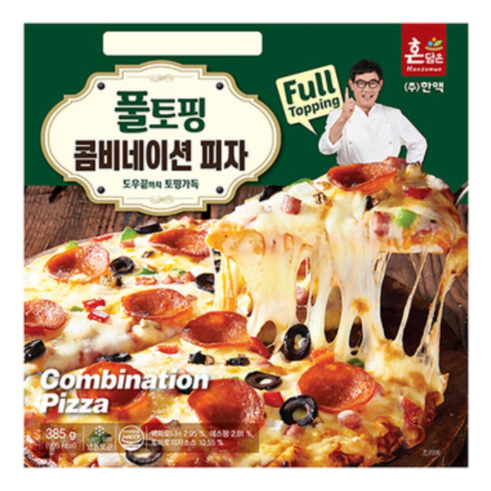 한맥 혼담은 풀토핑콤비네이션피자 385g