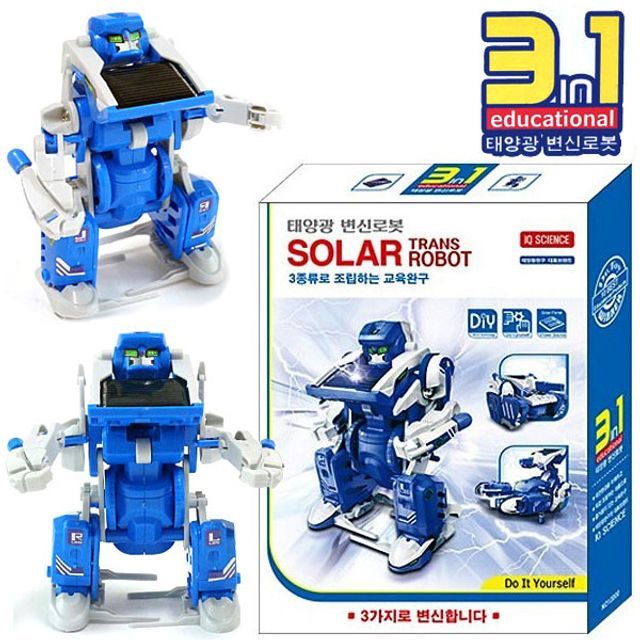 성광교역 태양광 변신로봇 3종류 조립 교육완구