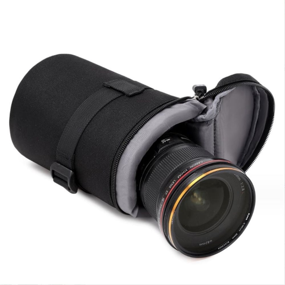 키밍 카메라 렌즈 파우치 케이스 가방 블랙 E100160