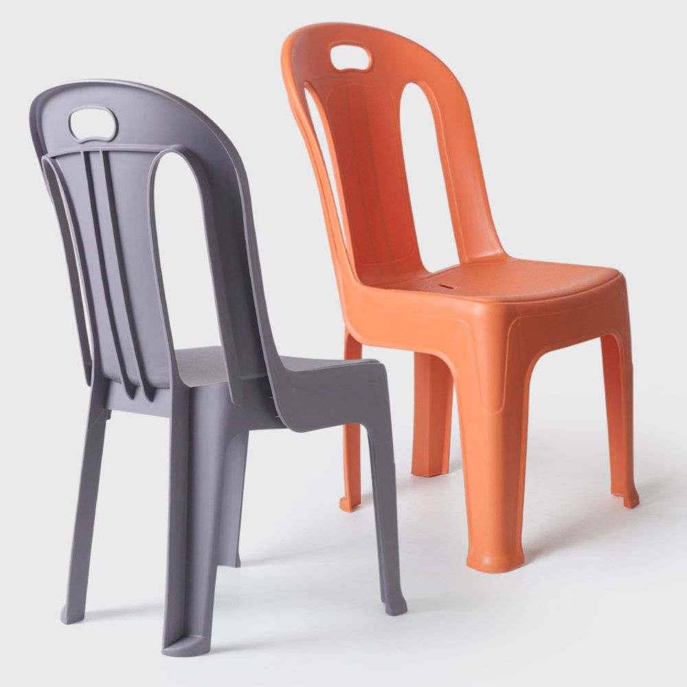 튼튼한 플라스틱 등받이 의자 디자인체어 간이의자