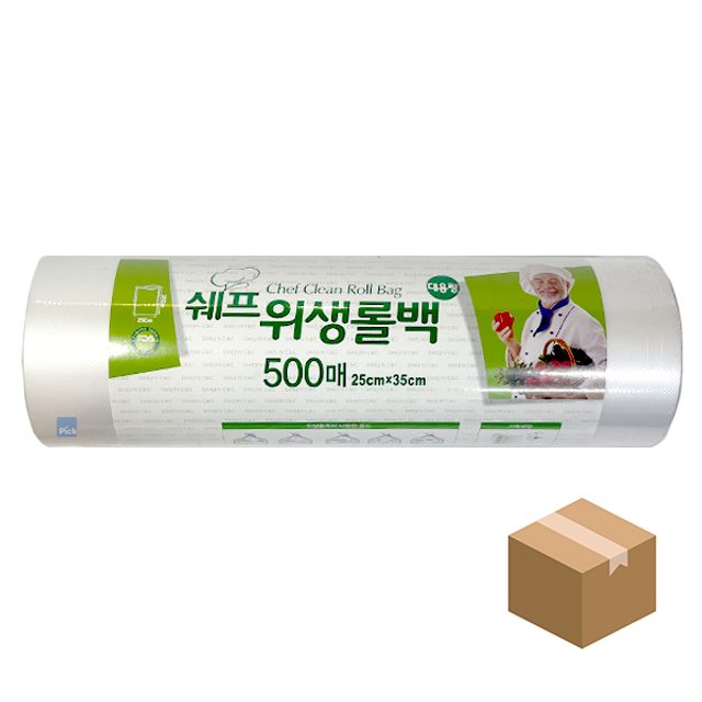 쉐프 위생 롤백 25x35 500매x10개 BOX