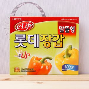 아이티알,NU 100매 롯데위생장갑 NEW 알뜰형 일회용 비닐장갑