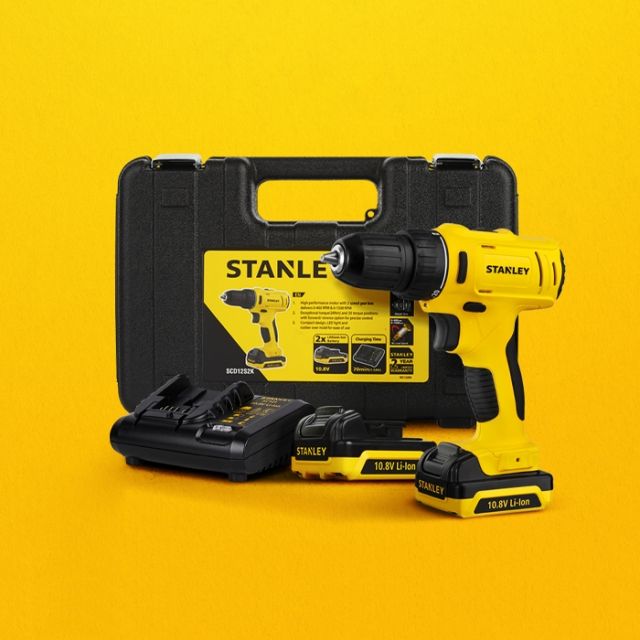 스탠리 충전식 전동드릴 드라이버 SCD12S2K (10.8V)