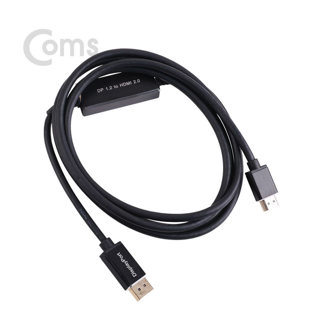 Coms 디스플레이 포트 to HDMI 케이블 2M DP1.2 HDMI