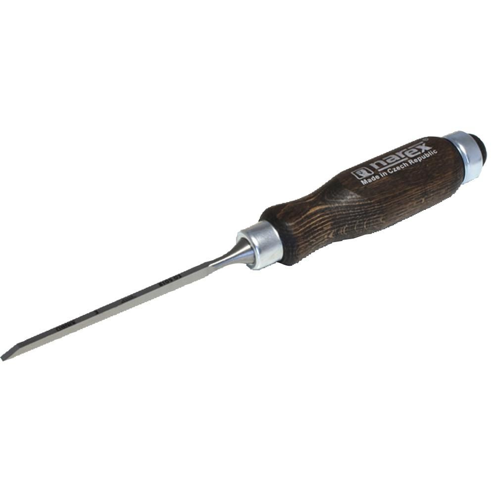 나렉스 조각도 평끌 3mm 너도밤나무손잡이 날장120mm