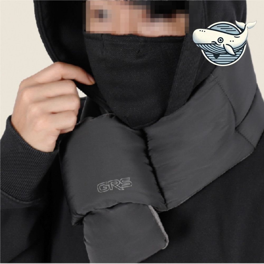 3색 남녀 공용 겨울 방한 넥워머 패딩 소재