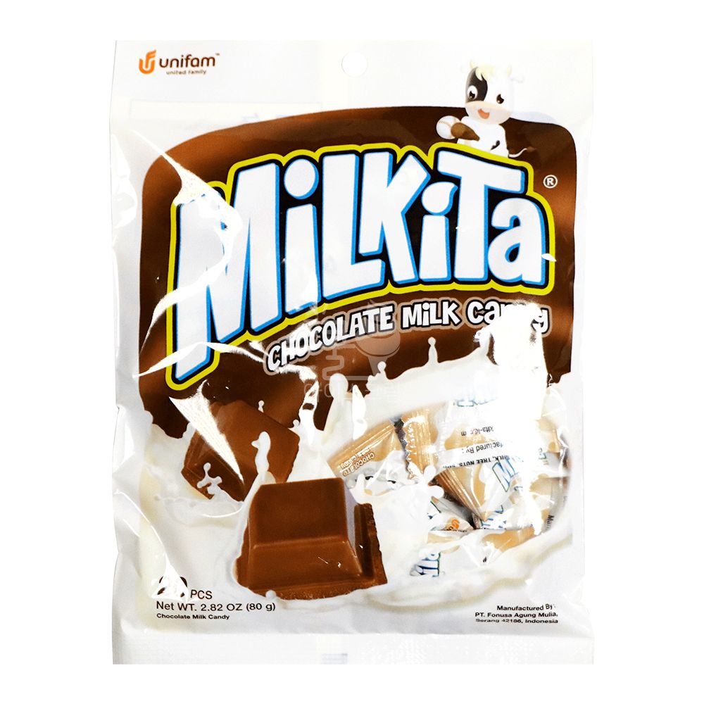 밀키타 초콜릿 밀크캔디 80g X 10개
