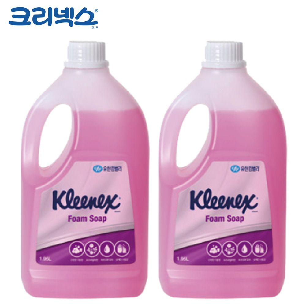 크리넥스 핸드워시 폼 솝 로즈라일락향 1.95L x 2개