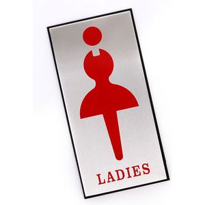 아이티알,NE 세로형 알루미늄 여자 화장실 탈의실 샤워실 표지판
