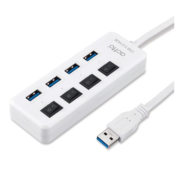 엑토 스피드 업 USB3.0 허브 HUB33 화이트 