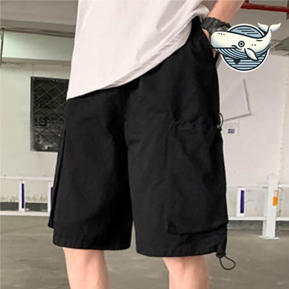 힙한 스타일 남성 포켓 반바지 편안한 허리밴딩