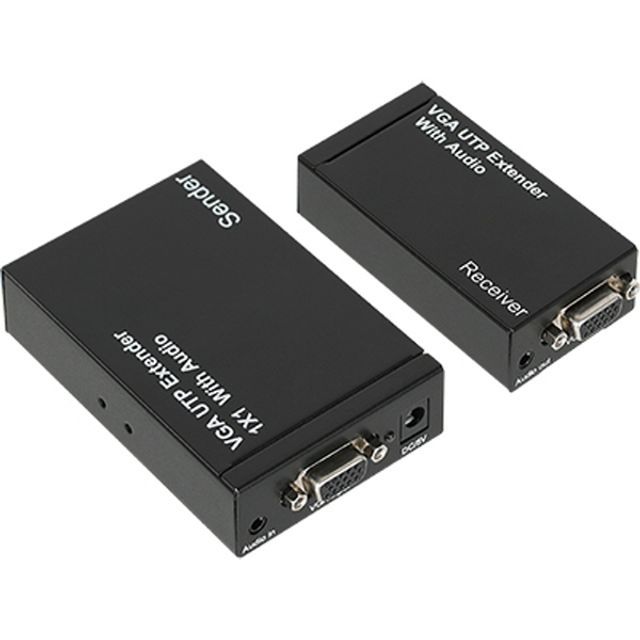 VGA RGB 1대2 리피터 로컬 리모트 Ethernet Base 300m