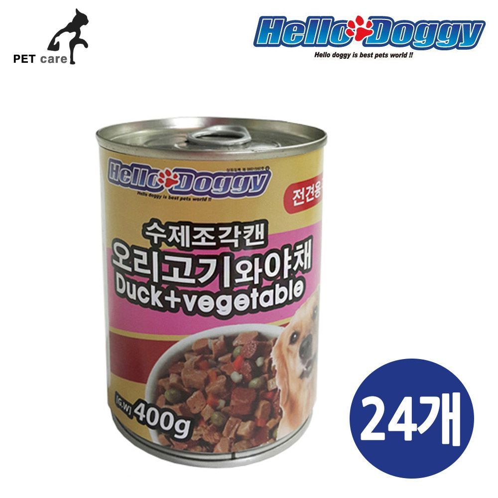수제조각캔 오리고기와 야채 1박스 400g x 24개