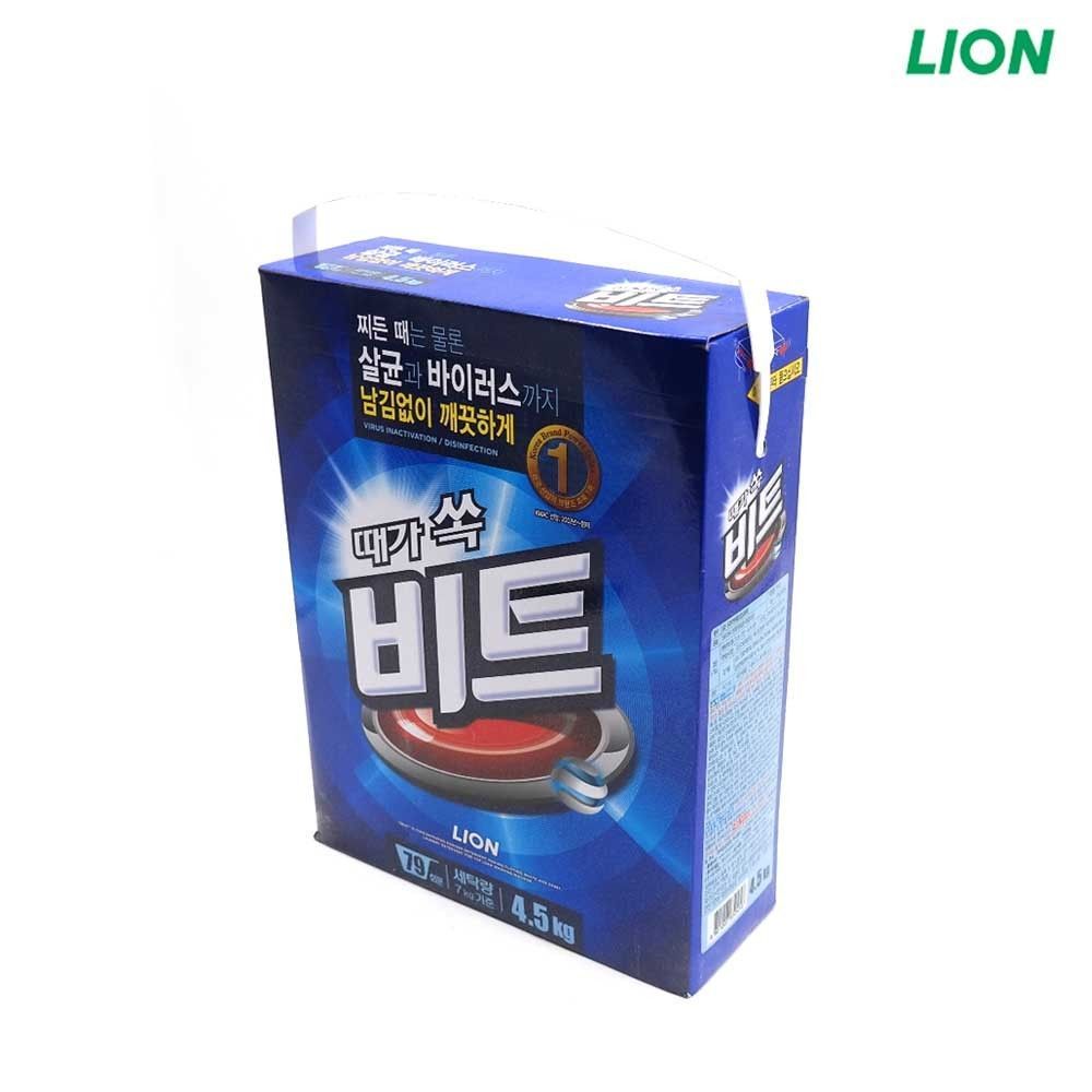 세탁용품 종이 박스 가루 세제 분말 세제 4.5kg 1ea