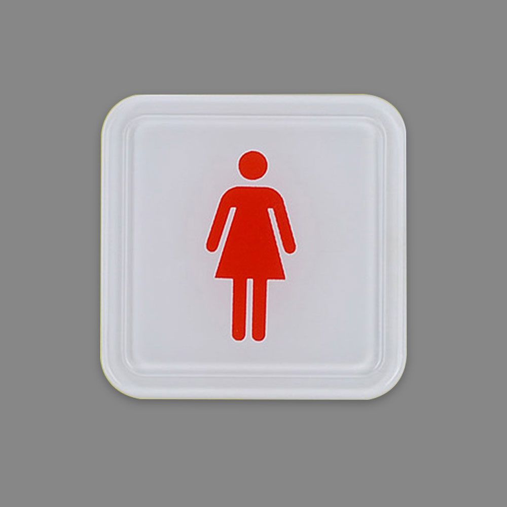 아이티알,NE 사각 몰딩사인 여자 화장실 소형 아크릴 표지판 X3개