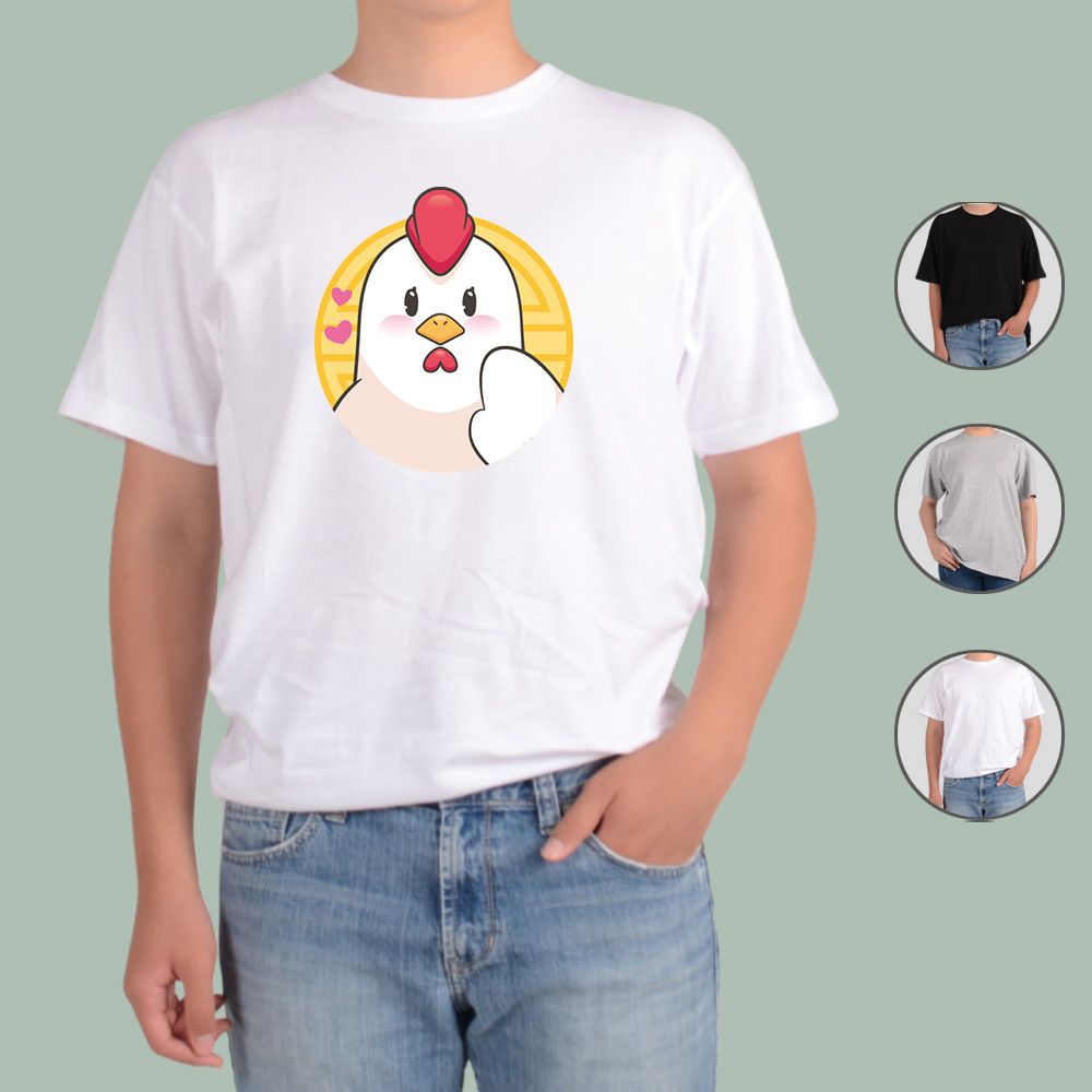 아토가토 십이지신 전통 동물 닭띠 티셔츠