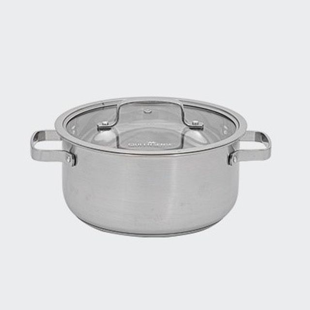 쿨샵 퀸센스 세련된 IH스텐레스 인덕션양수냄비 24cm