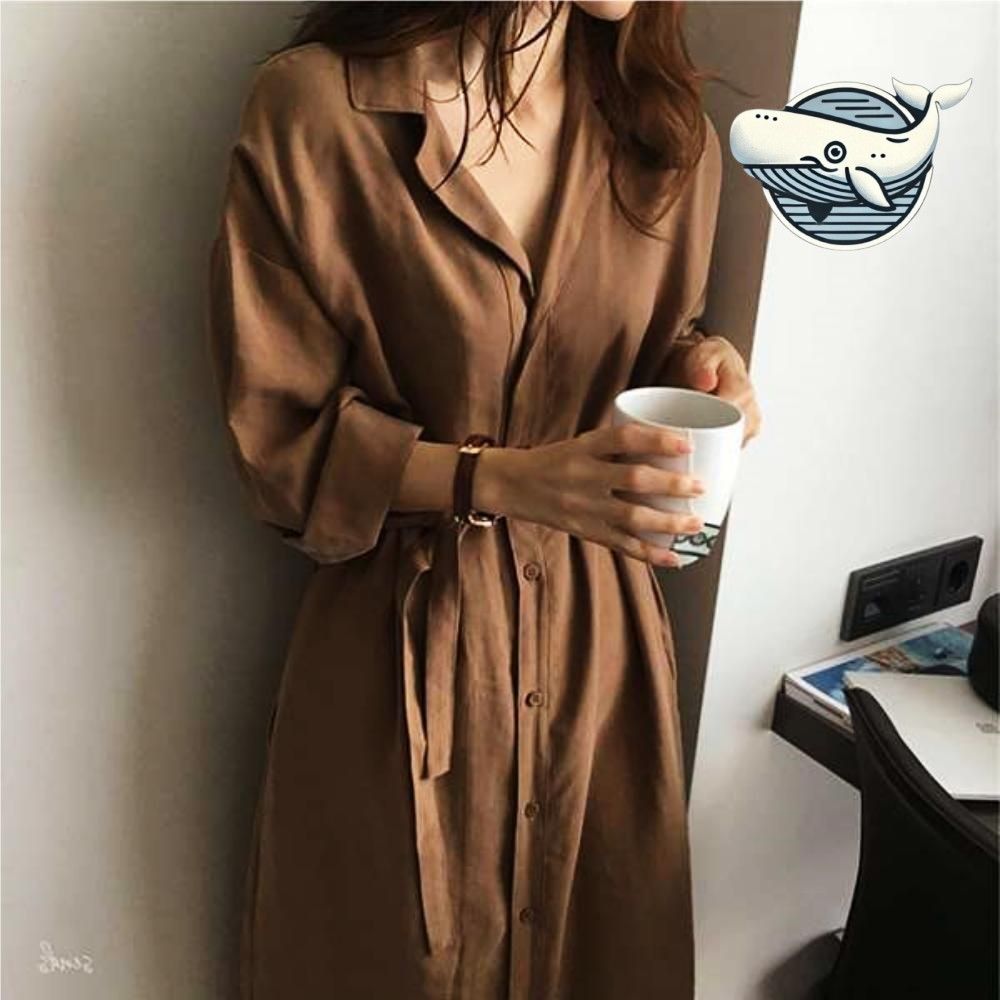 모던 디자인 여성 봄가을 롱셔츠 자켓 데일리