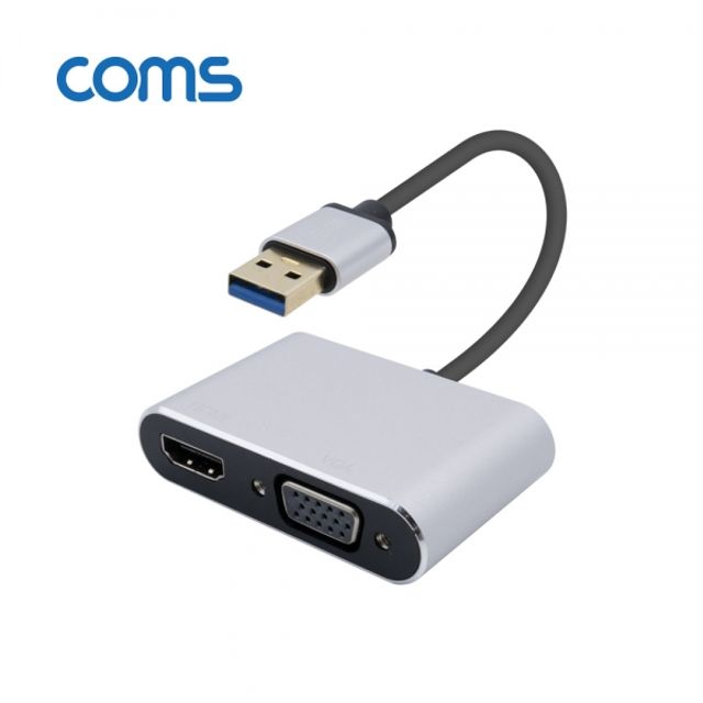 Coms USB 3.0 to HDMI VGA 컨버터