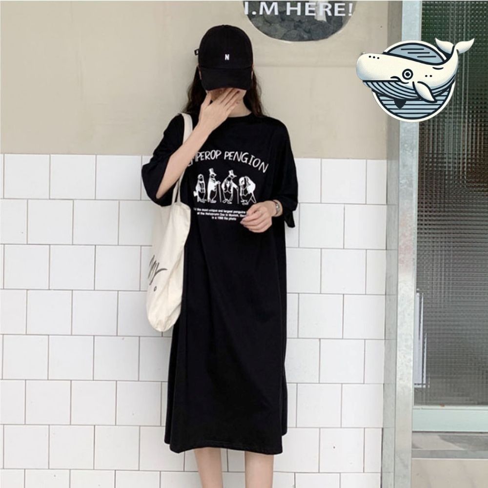 편안한 여름 루즈핏 롱 원피스 데일리 캐주얼