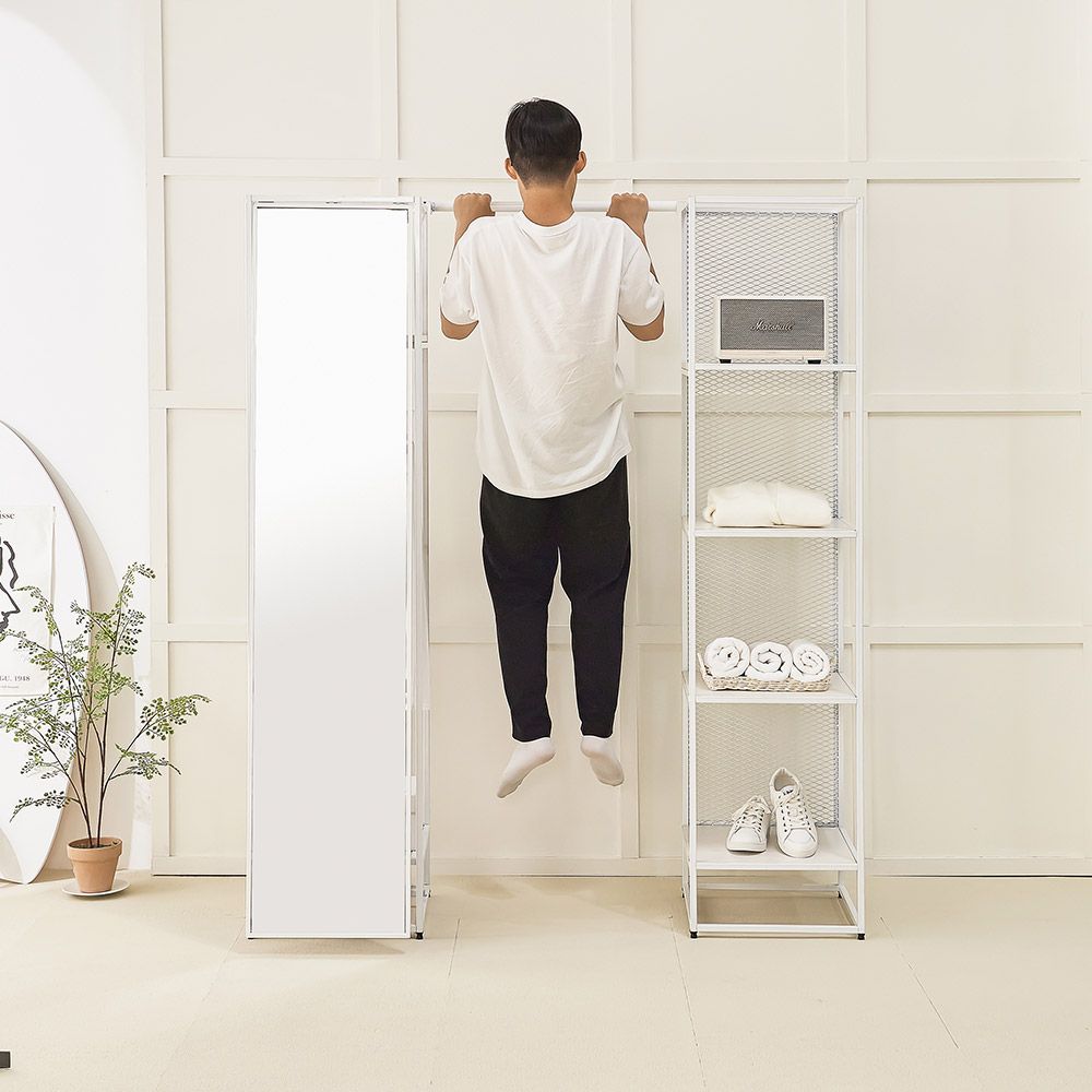 전신거울 행거 보조선반