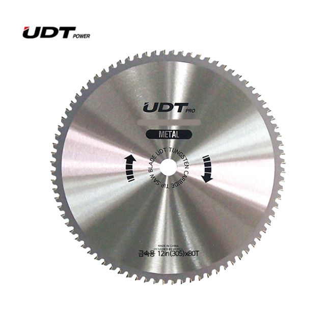 UDT 금속용 팁쏘 원형톱날 M305 12inx80Tx2.4T