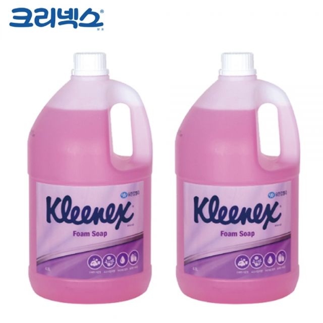 크리넥스 핸드워시 폼 솝 로즈라일락향 4L x 2개