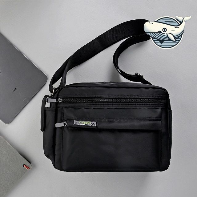 세련된 블랙 조절끈 크로스백 캐리어 학생