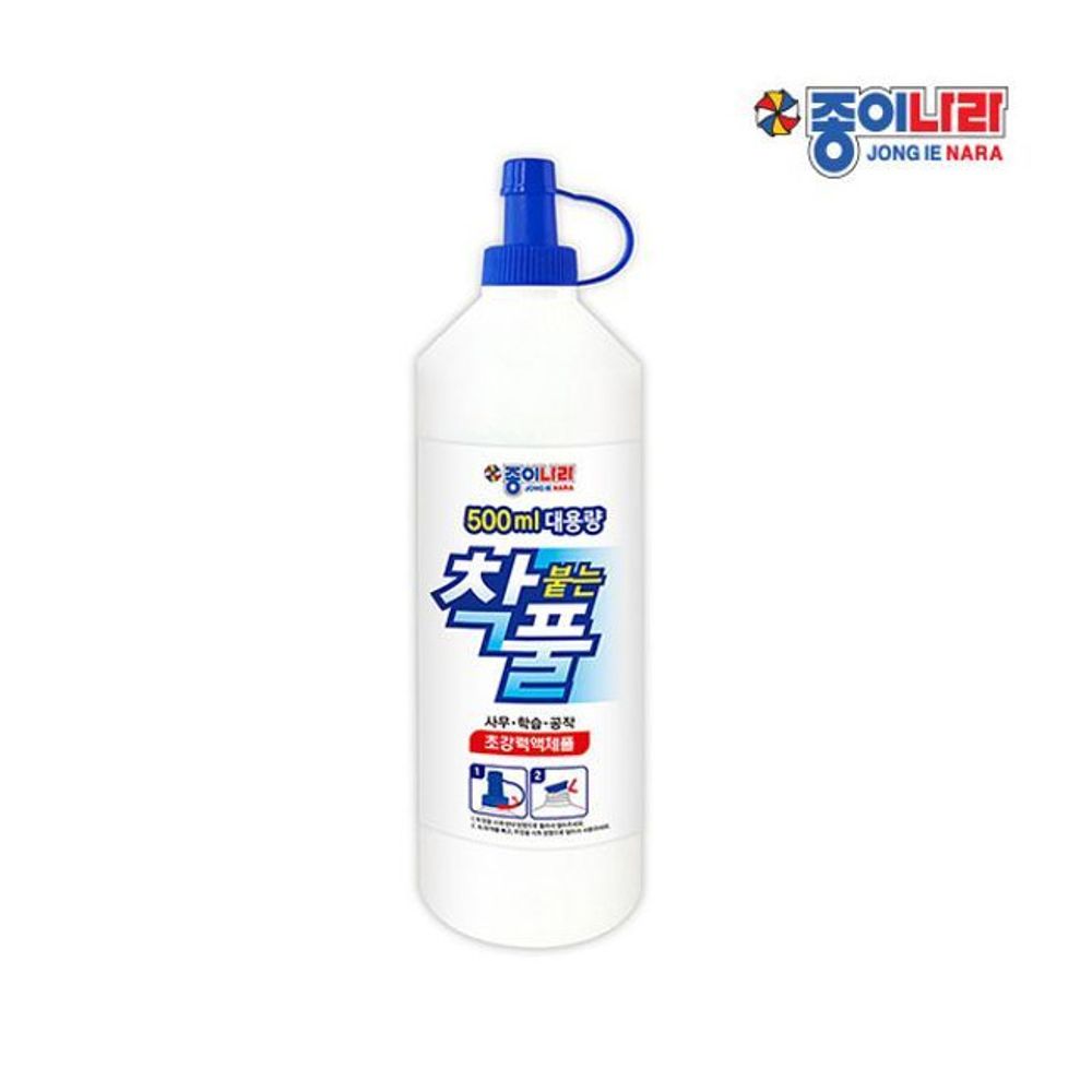 대용량 착붙는풀 500ml 5P 물풀 슬라임풀 액체풀 액