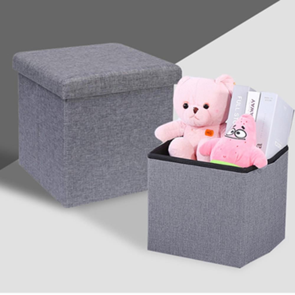 수납의자 수납정리 공간활용 38X38X38 쿠션의자 수납