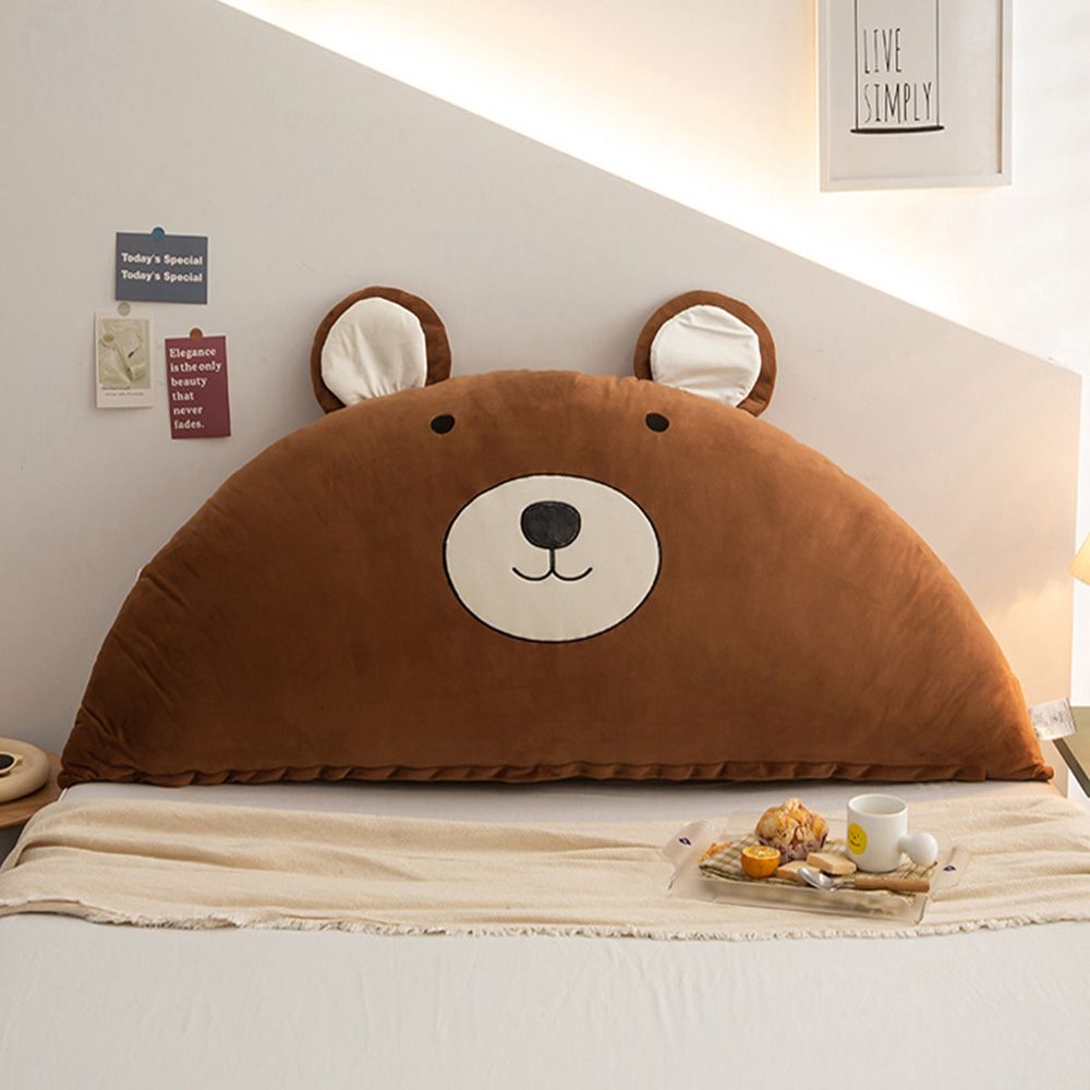 곰돌이 등받이 90cm 브라운 쿠션