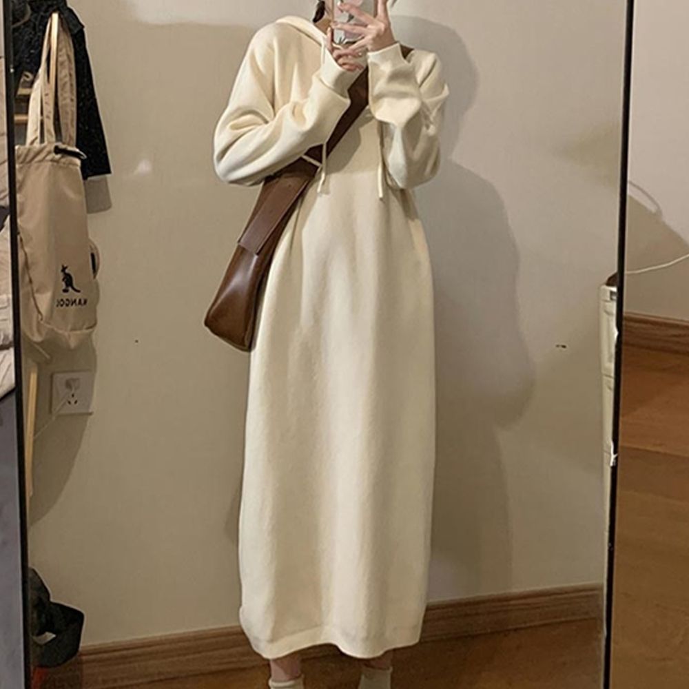 롱티원피스 패션 롱 캐쥬얼원피스 후드 롱원피스